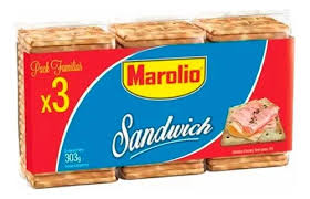 Marolio – Galletitas Crackers Sandwich Pack Familiar x3 (101g c/u)