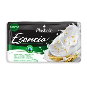 PLUSBELLE JABON D/TOCADOR ESENCIA P/TODO TIPO D/PIEL C/LECHE D/ARROZ X 120 GR