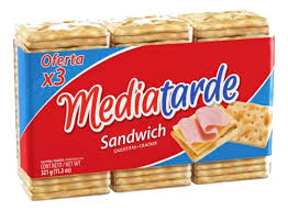 Galletitas Media Tarde Sandwich  por tres unidades 321 g